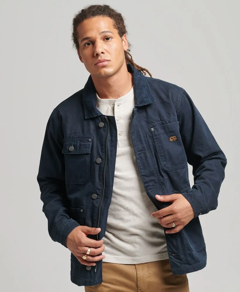 Superdry Vintage Ranch Canvas Jacket in Eclipse Navy