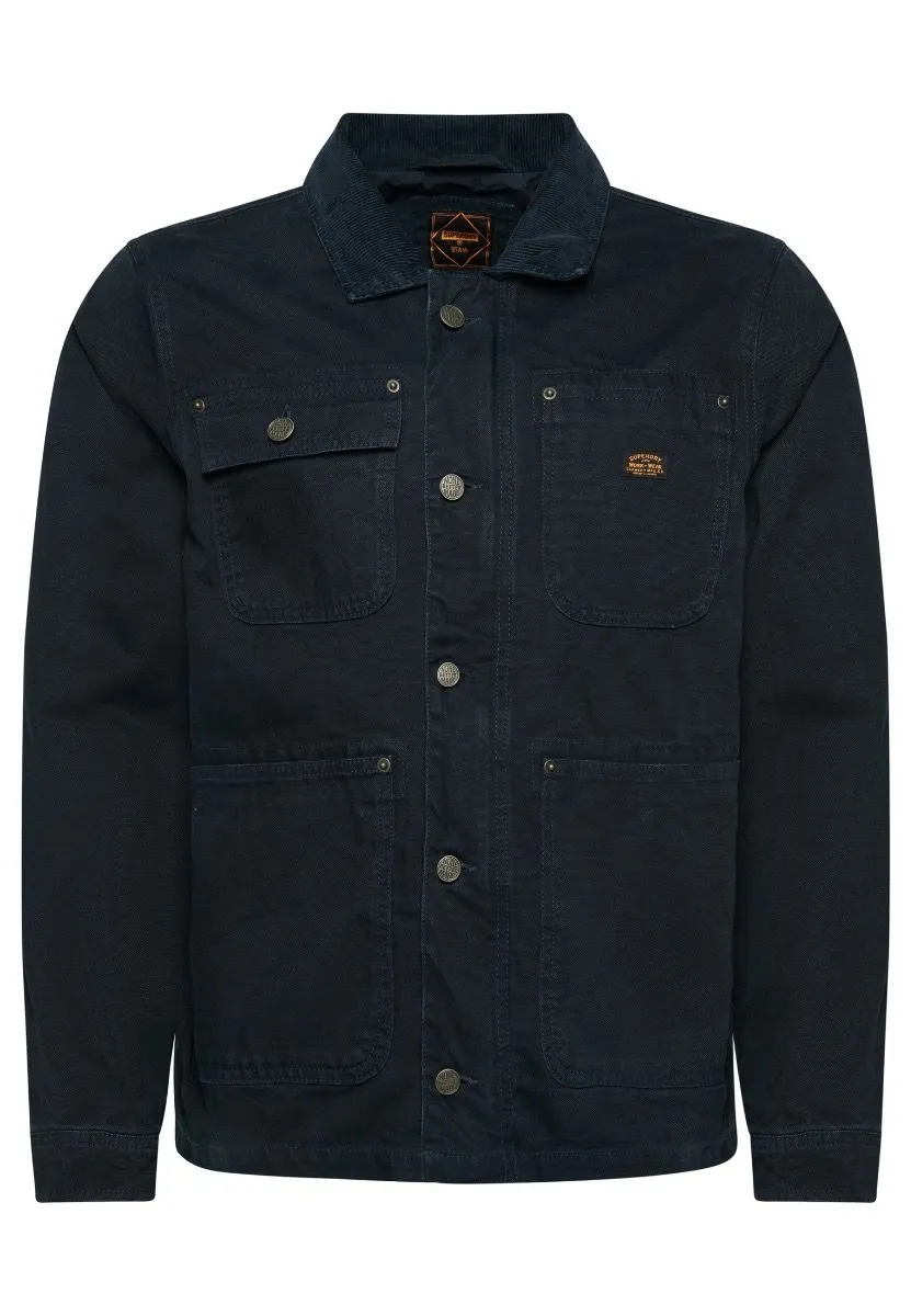 Superdry Vintage Ranch Canvas Jacket in Eclipse Navy