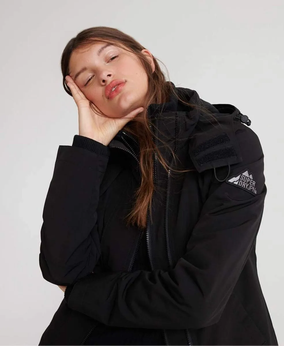 Black Ottoman Windcheater Jacket for Women from Superdry