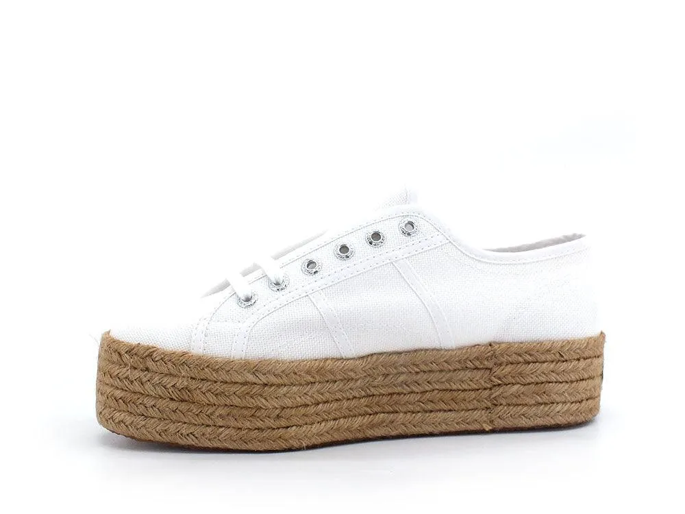 Superga Corda White Rope Wedge Sneaker Platform S51186W