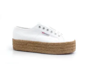 Superga Corda White Rope Wedge Sneaker Platform S51186W