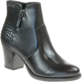 Tamaris Women's Black Leather Ankle Boot 25338