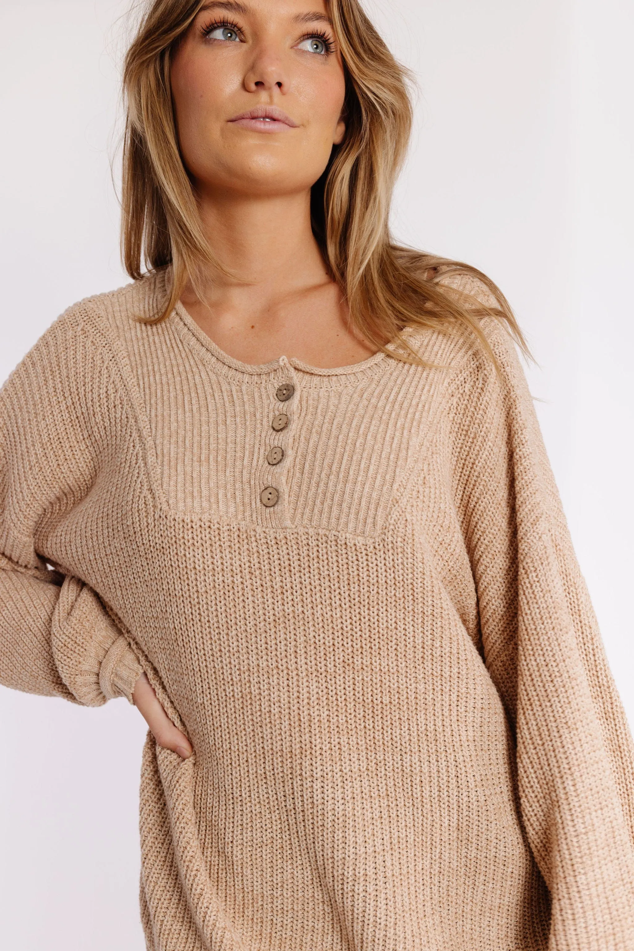 Taupe Roarke Sweater