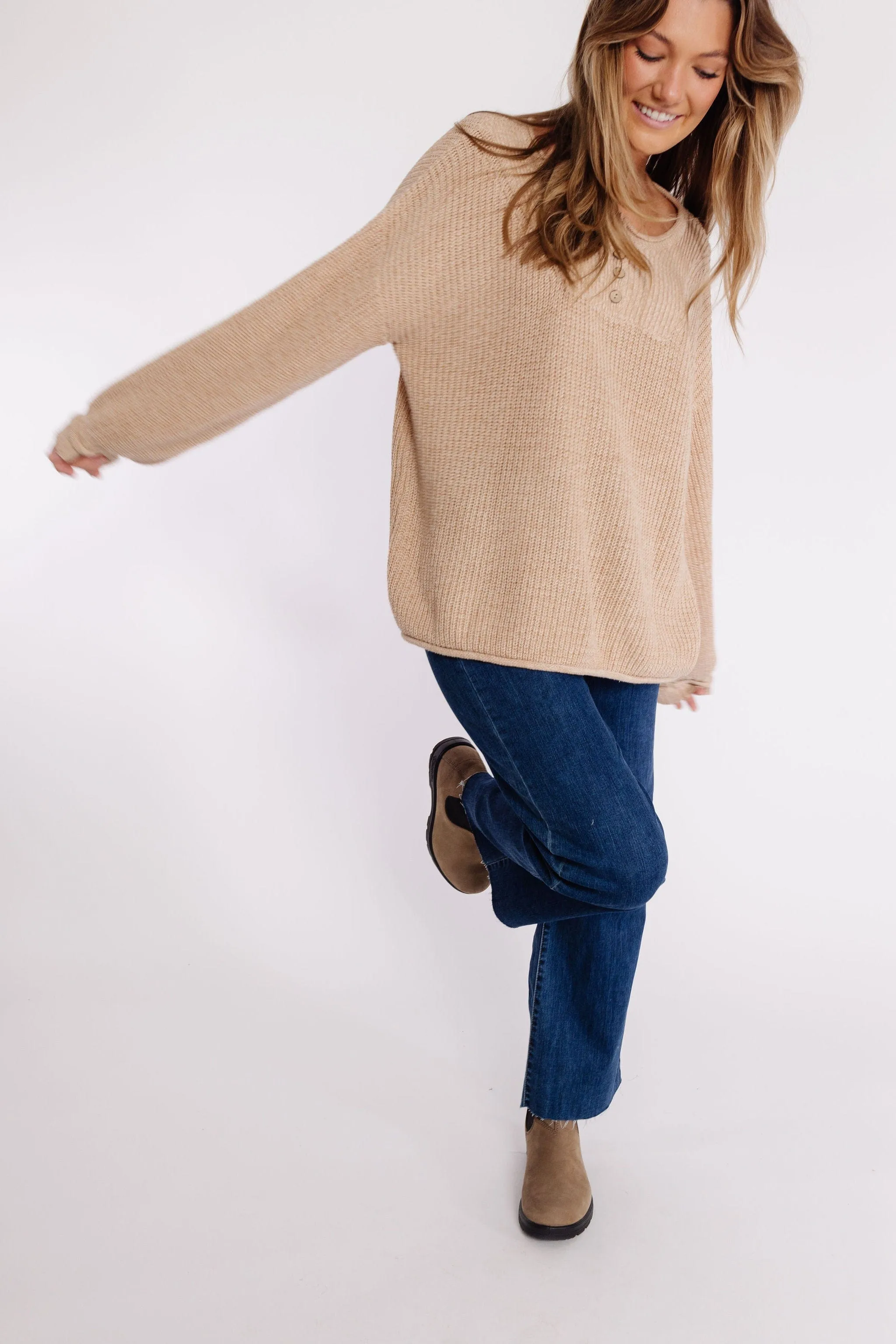 Taupe Roarke Sweater