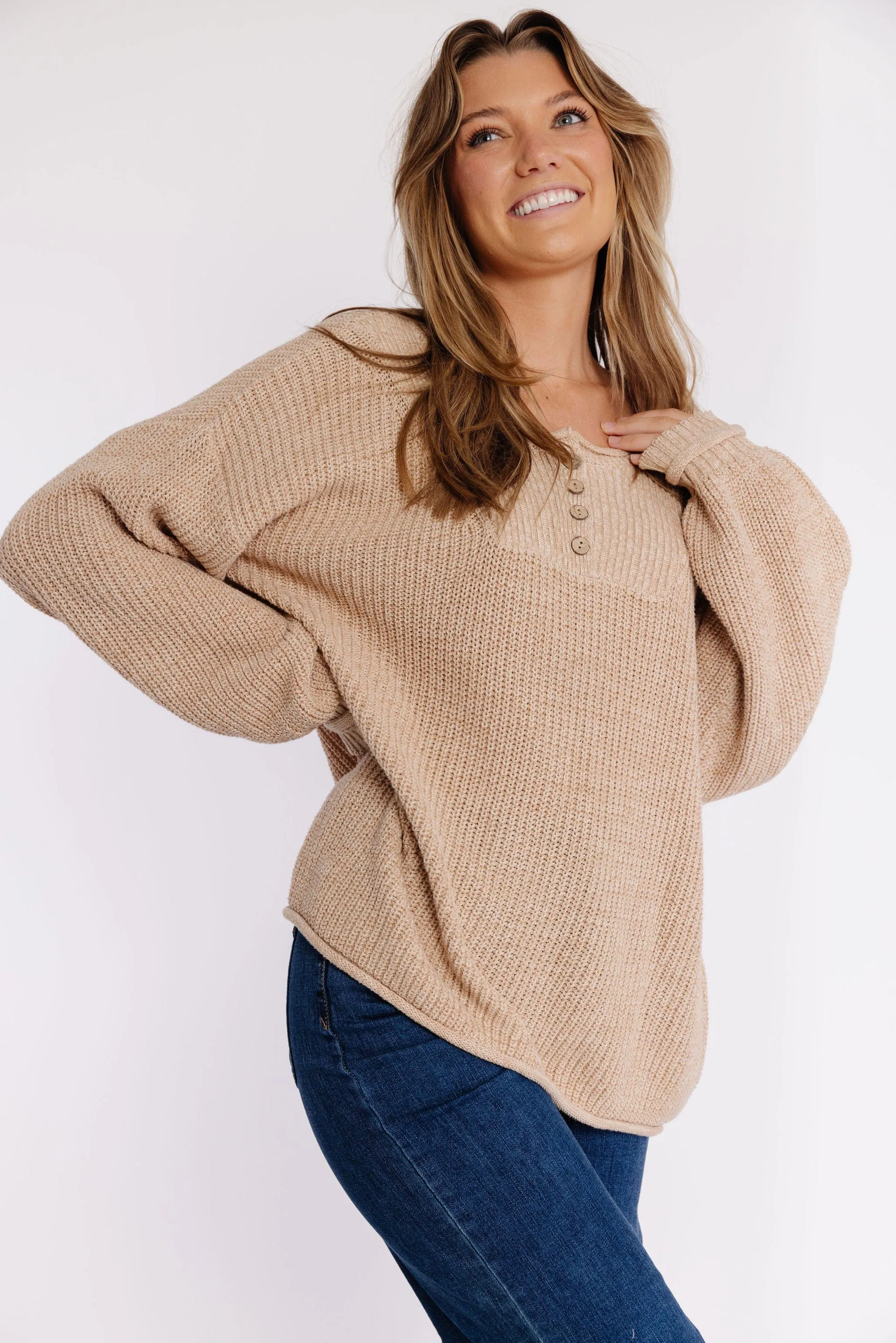 Taupe Roarke Sweater