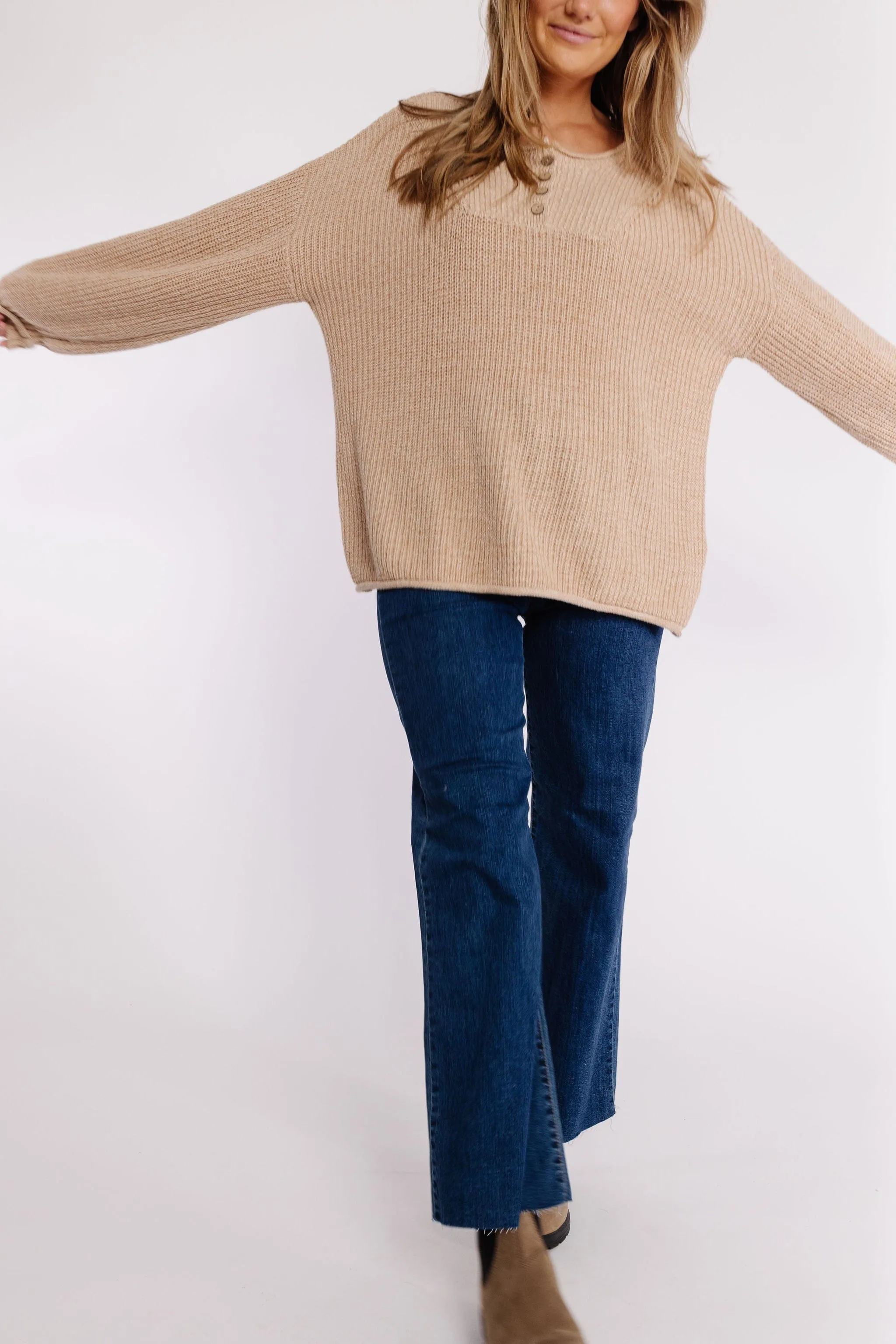 Taupe Roarke Sweater