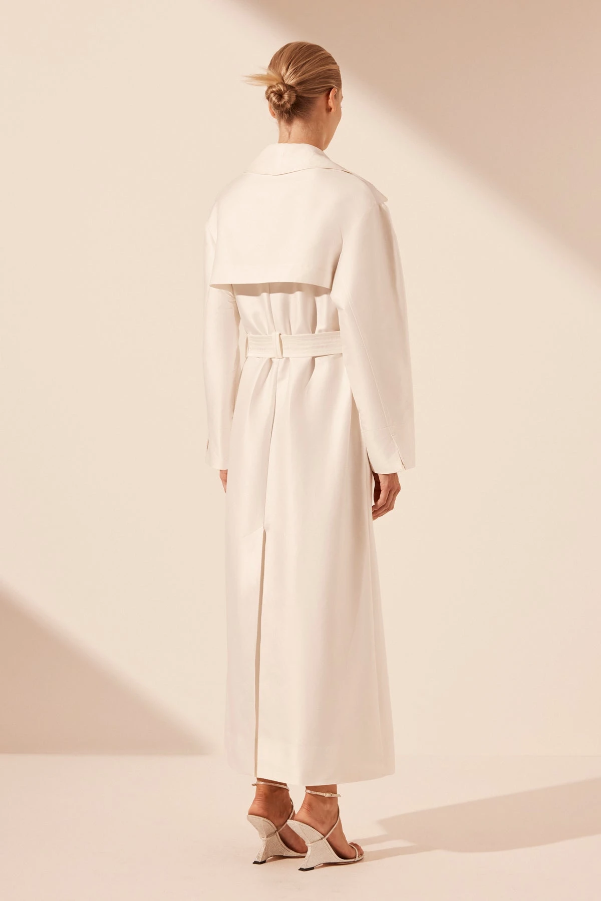 Thea ivory trench coat