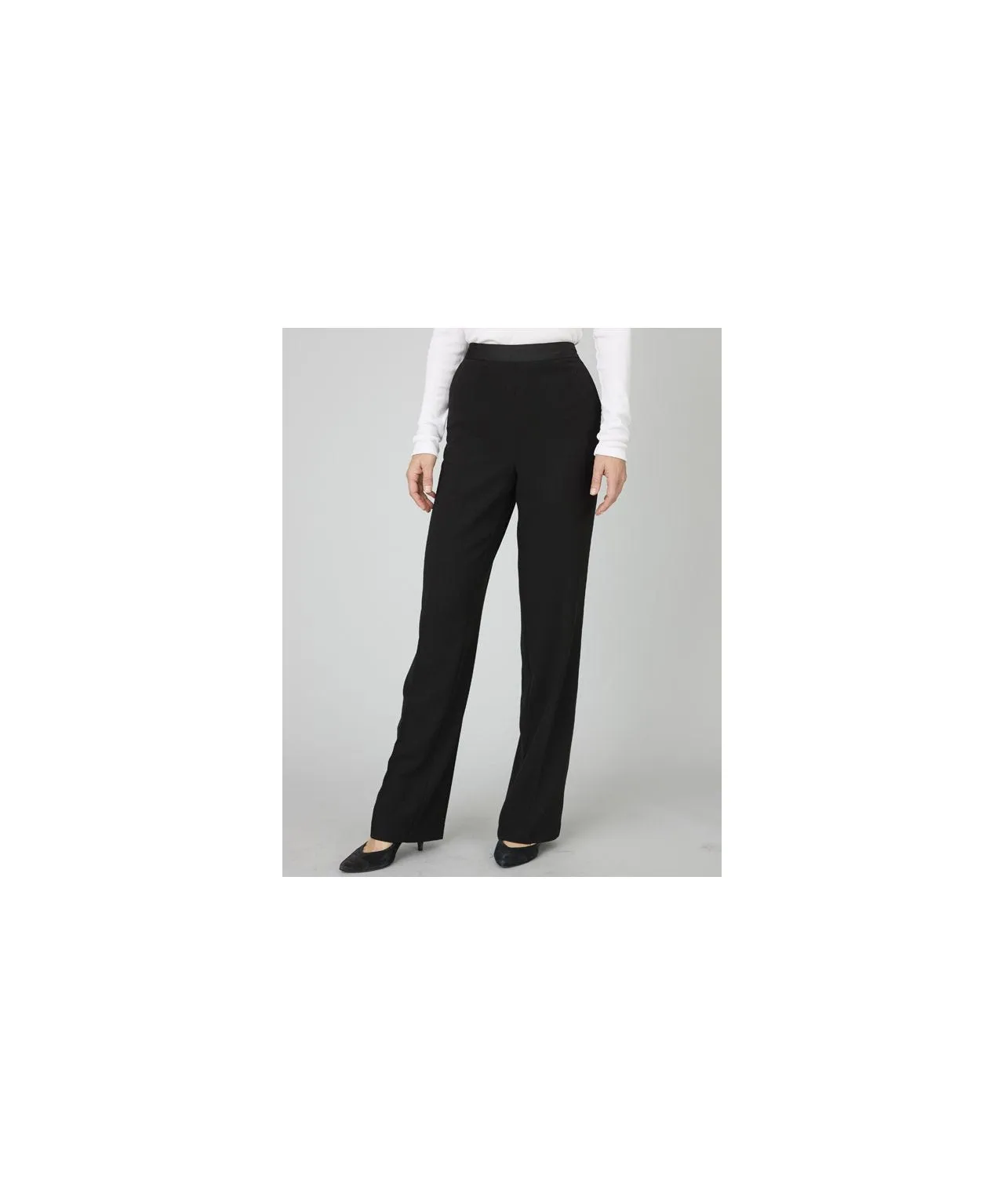 Trousers with Satin Accents