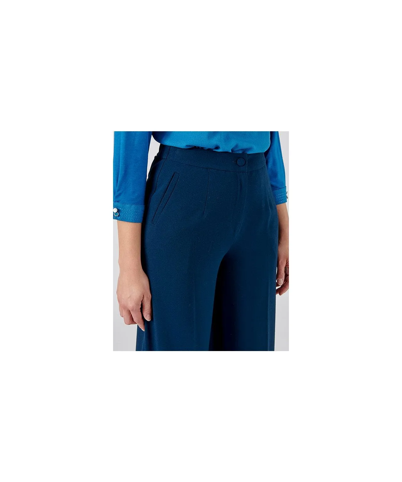 Trousers with Wide-Leg Fit