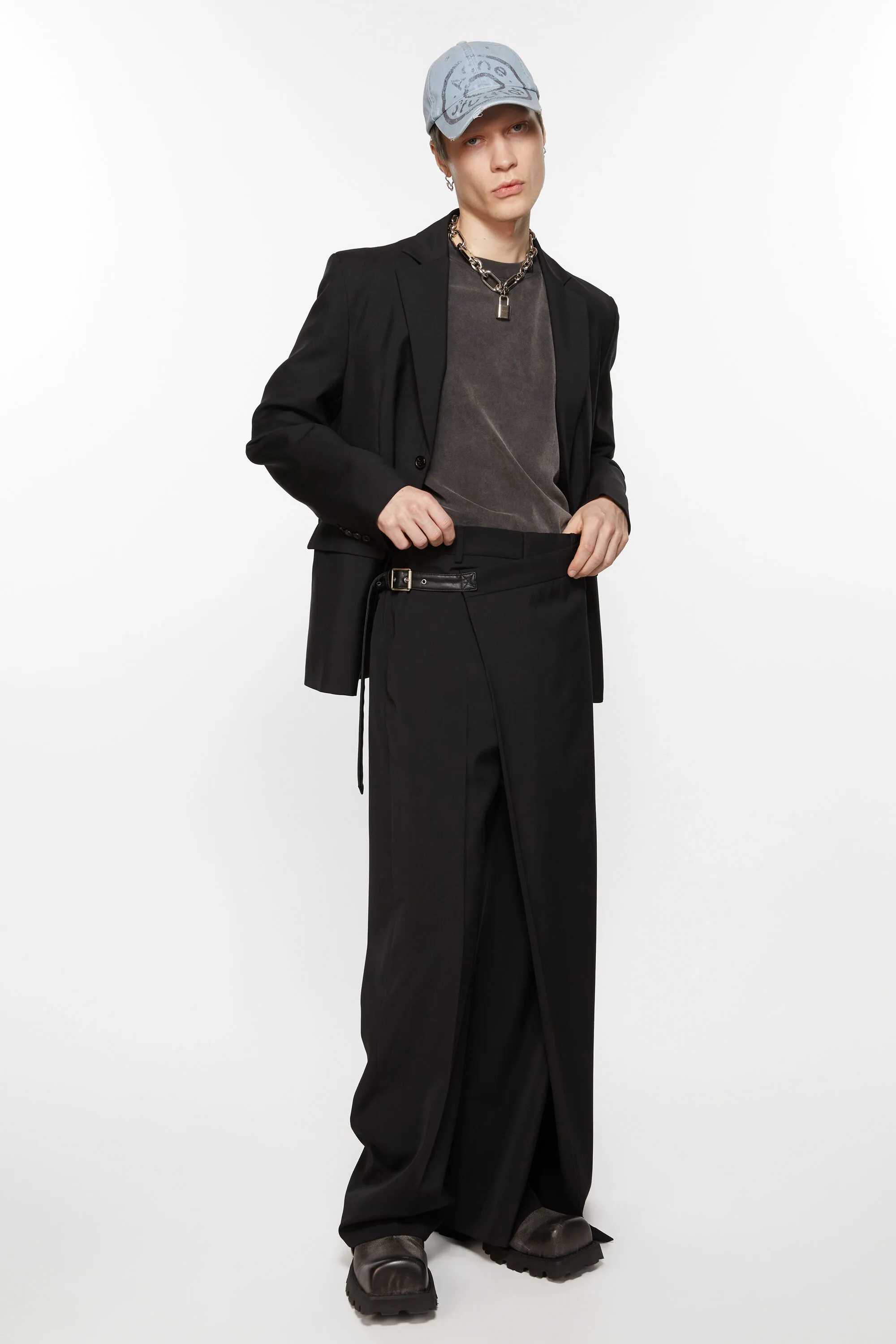 Trousers with Wraparound Style