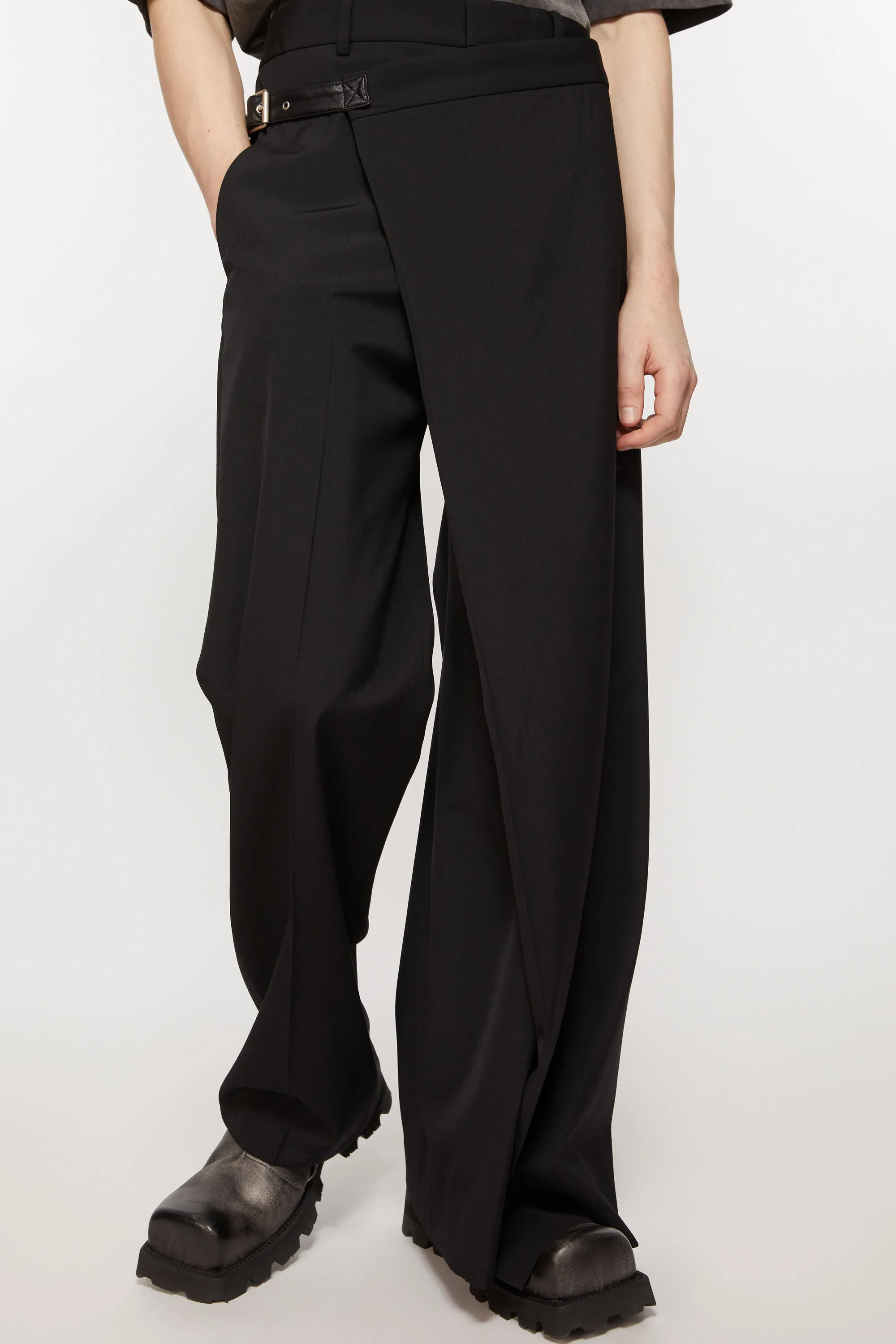 Trousers with Wraparound Style