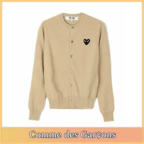 Unisex Street Style Logo Cardigans by COMME des GARCONS