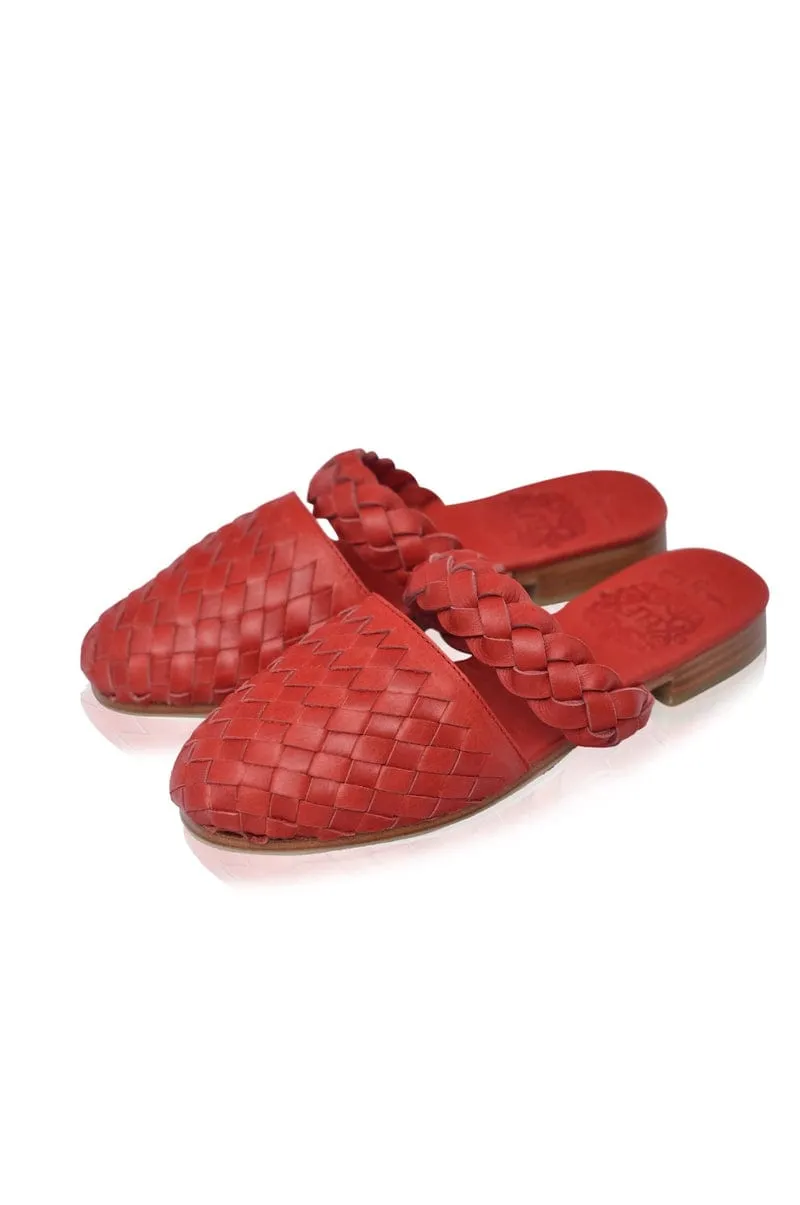 Vintage Red Sea Escape Slide Sandals - Shop Now