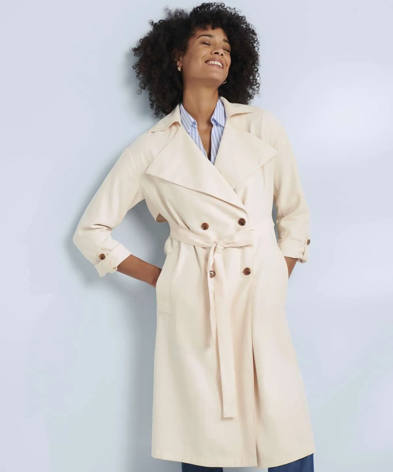 Viscose Trench Coat Buy Now Store