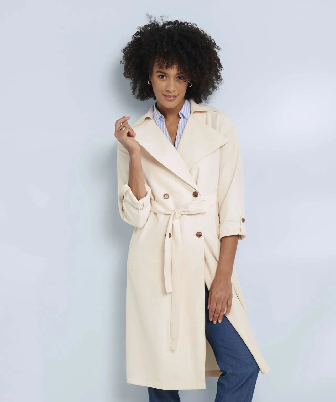 Viscose Trench Coat Buy Now Store