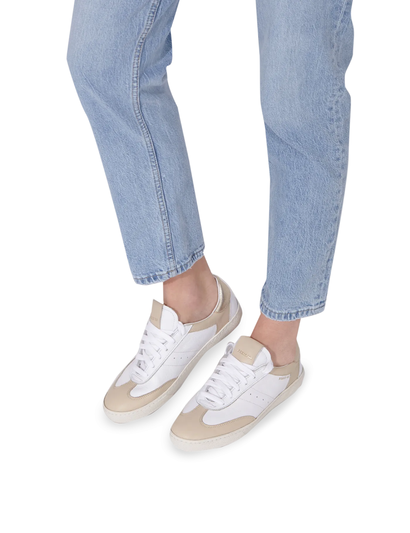 White Cream Sneaker Retro P64.