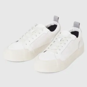 White Twill Low Canvas Shoes by Lyle & Scott