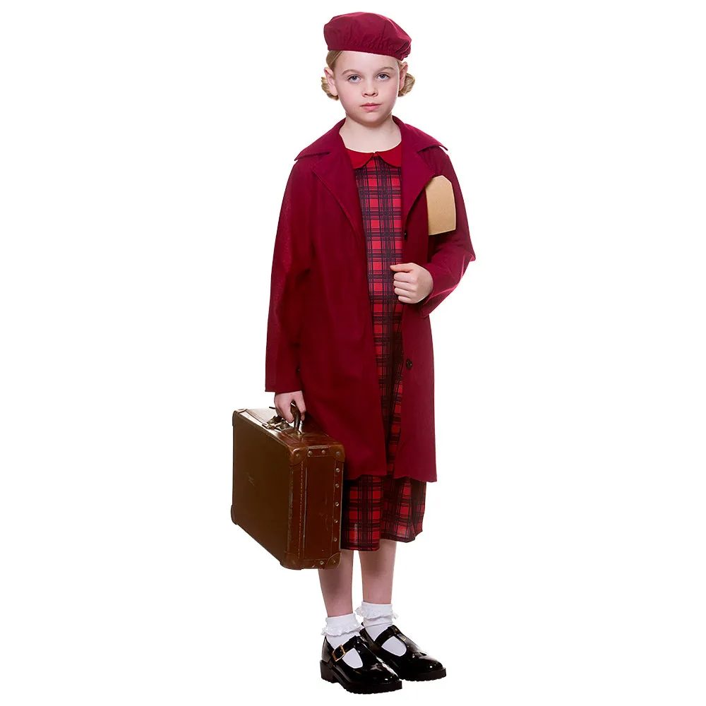 World War II Evacuee Girls Costume for Book Day