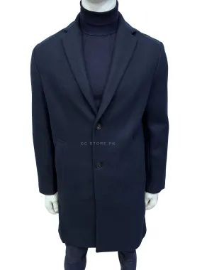 ZR Stretch Navy Blue Long Coat can be rewritten as Navy Blue Long Coat with ZR Stretch for better search engine optimization.